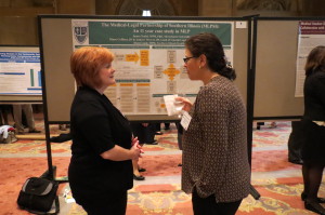 Diane Goffinet from Southern Illinois MLP and Samantha Morton from MLP Boston at the MLP poster session.