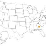 Map with Georgia